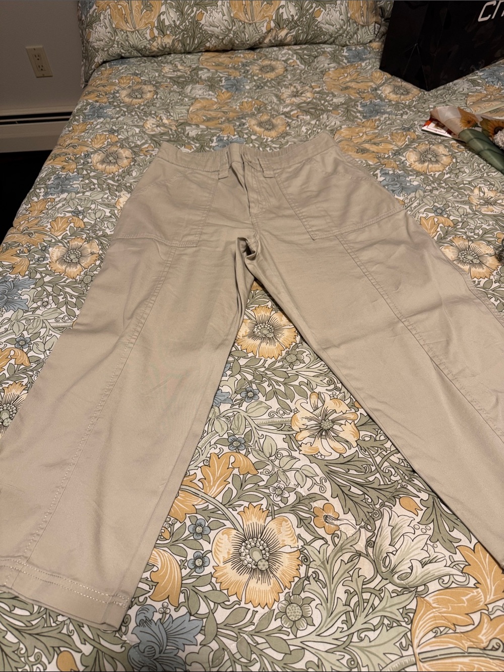 Style & Co. Cropped Ankle Casual Pants in Light Beige